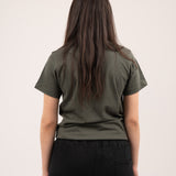 Mid-weight regular t-shirt - Olive green