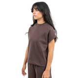 Interlock sleeveless t-shirt - Deep brown