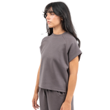 Interlock sleeveless t-shirt - Charcoal