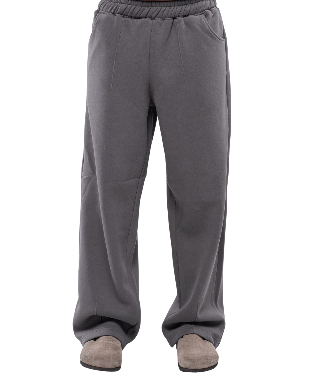 Semi-striped sweatpants