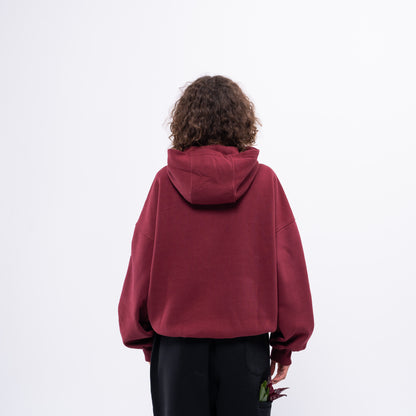 Burgundy hoodie