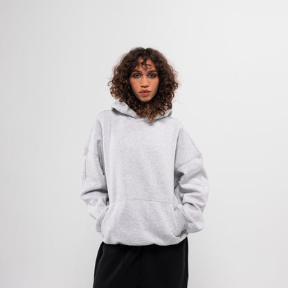 Heather-grey hoodie