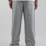 Wide-leg sweatpants - Heather grey