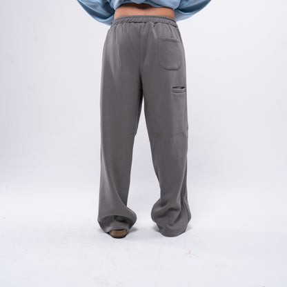 Semi-striped lava grey sweatpants