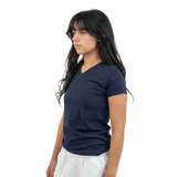 V-neck t-shirt - Navy blue
