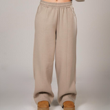 Front seam graphite sweatpants