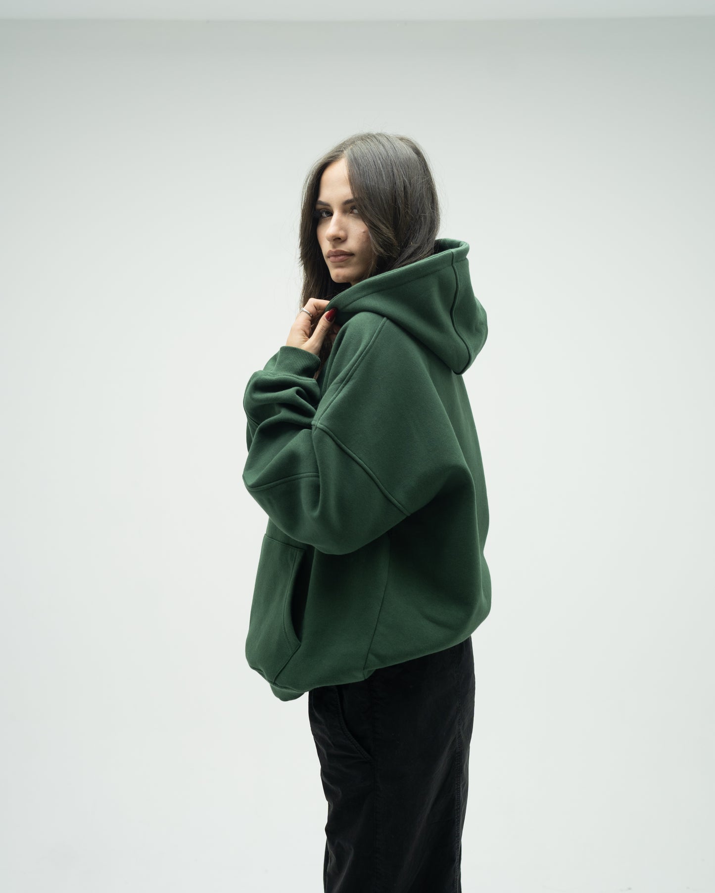 Emerald green hoodie