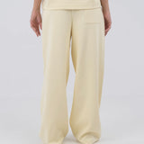 Interlock sweatpants - Pastel yellow