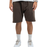 French terry shorts - Night brown