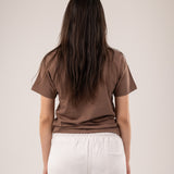 Mid-weight regular t-shirt - Brown