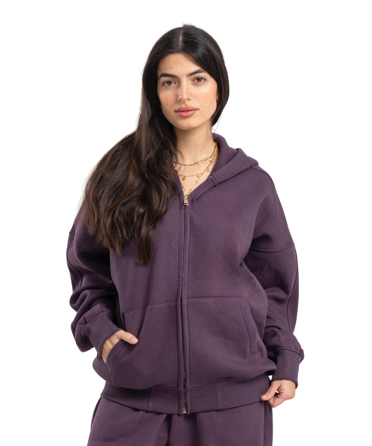 Zip-up hoodie