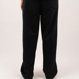 Wide-leg sweatpants - Black