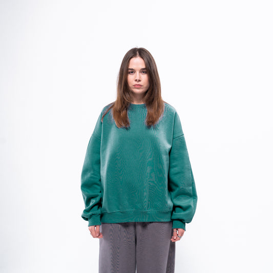 Jade green crewneck