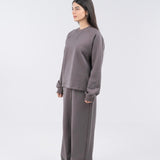 Interlock longsleeve t-shirt - Charcoal