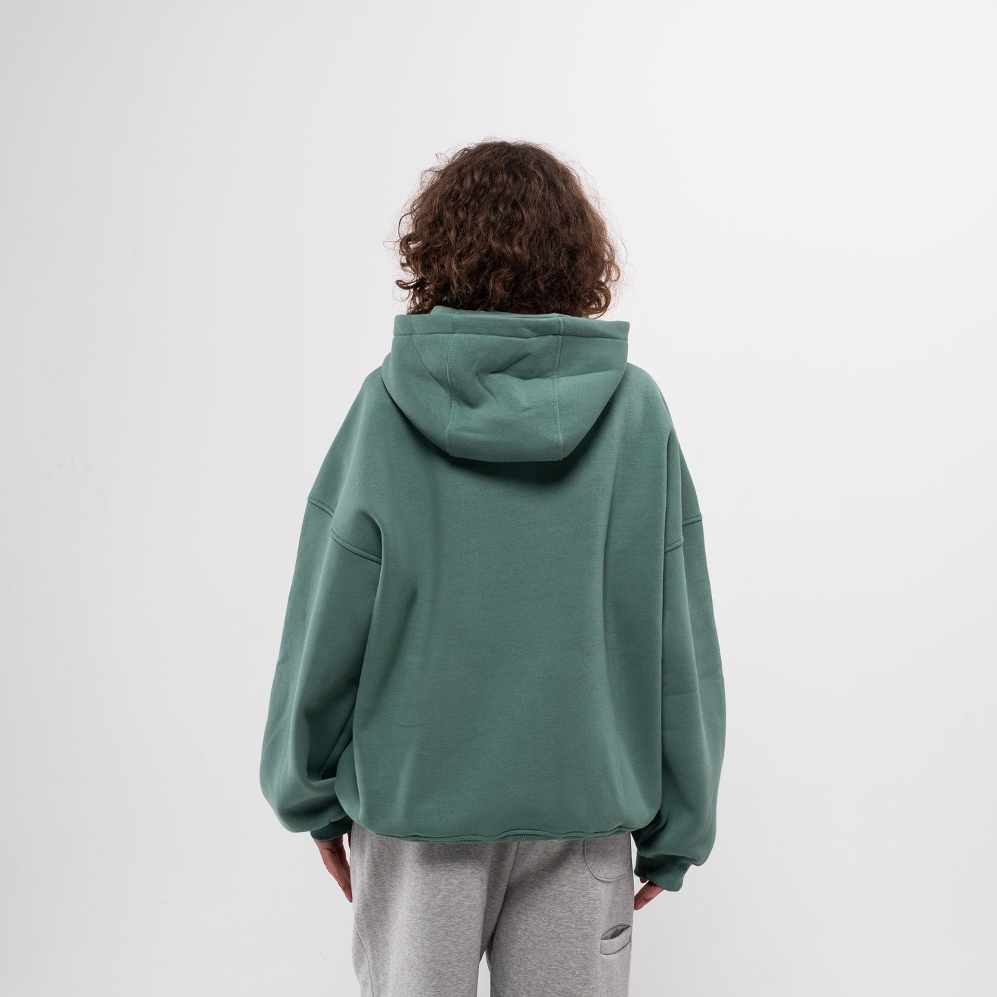 Pine-green hoodie