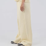 Interlock sweatpants - Pastel yellow