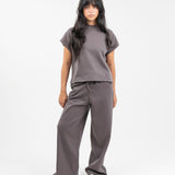 Interlock sleeveless t-shirt - Charcoal