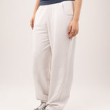 Wide-leg sweatpants - Off-white