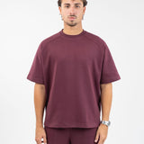 Interlock t-shirt - Deep wine