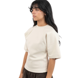 Snatched t-shirt - Pale beige