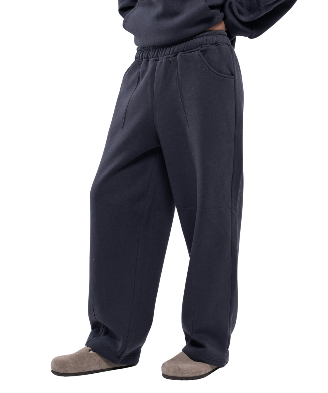 Semi-striped sweatpants