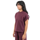 Interlock sleeveless t-shirt - Deep wine