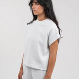 Interlock sleeveless t-shirt - Cloud white