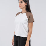 Two tone t-shirt - Brown
