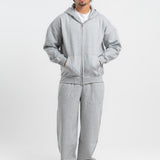 Zip-Up hoodie - Heather grey