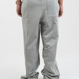 Double striped sweatpants - Ash grey