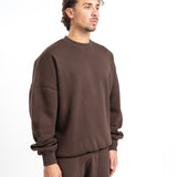 Oversized crewneck - Brown