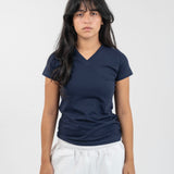 V-neck t-shirt - Navy blue