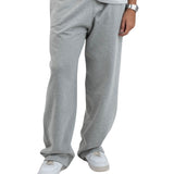 Wide-leg sweatpants - Heather grey