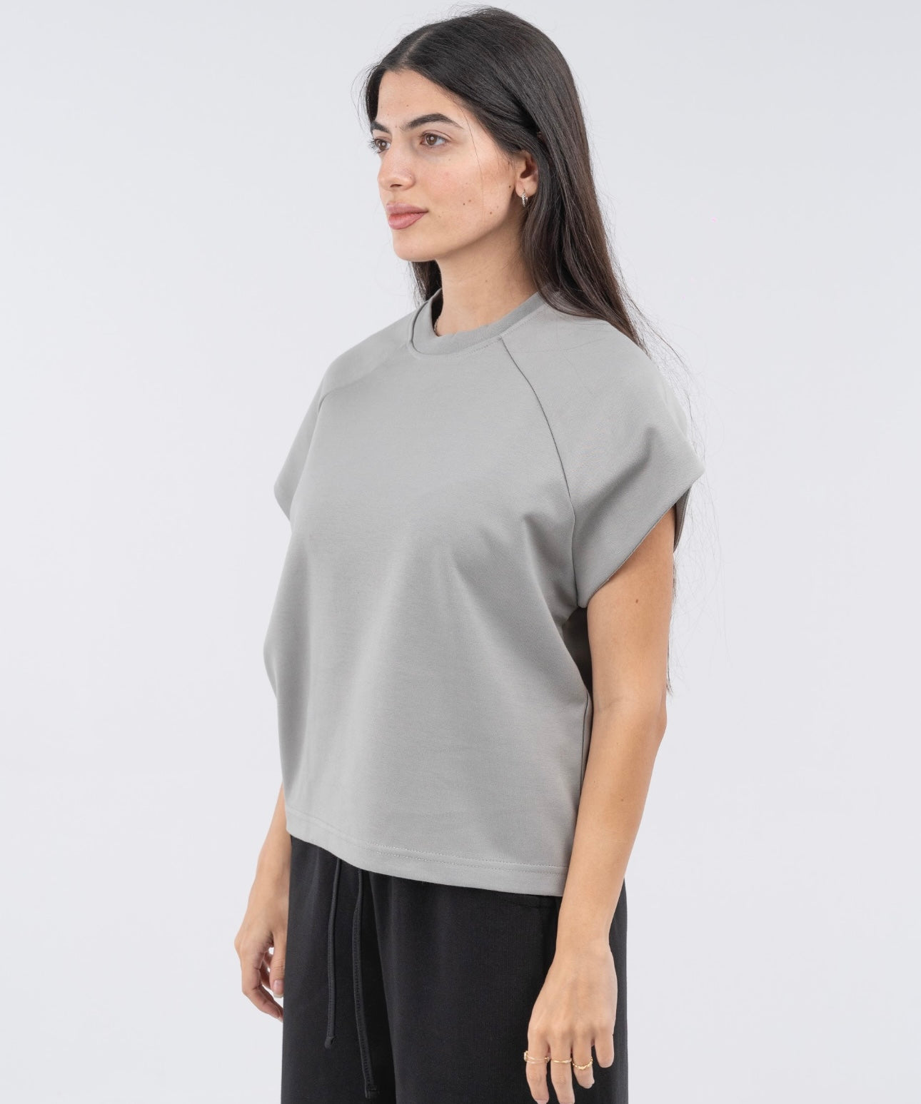 Interlock sleeveless t-shirt