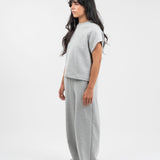 Interlock sleeveless t-shirt - Heather grey