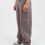 Double striped sweatpants - Deep taupe