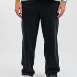 Double striped sweatpants - Black