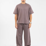Interlock sweatpants - Deep taupe
