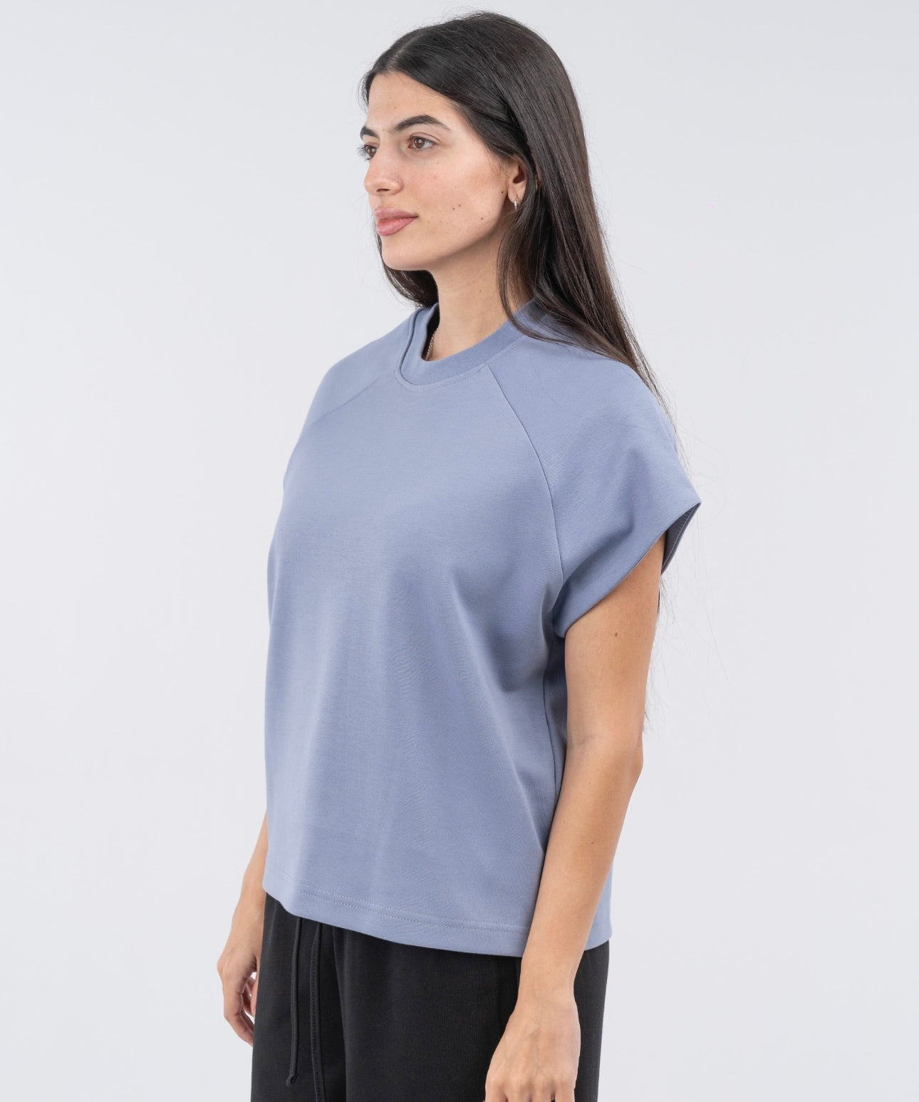 Interlock sleeveless t-shirt