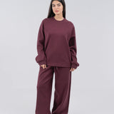 Interlock longsleeve t-shirt - Deep wine