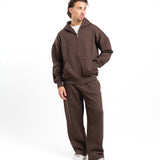 Zip-Up hoodie - Brown