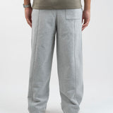 Double striped sweatpants - Heather grey