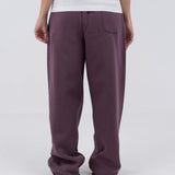 Front seam sweatpants - Plum