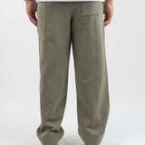 Double striped sweatpants - Army green