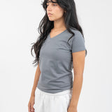 V-neck t-shirt - Charcoal