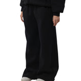 Ultra-baggy black sweatpants