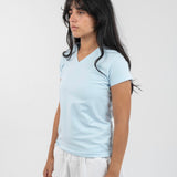 V-neck t-shirt - Baby blue