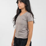 V-neck t-shirt - Stone