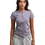 Ribbed buttons top