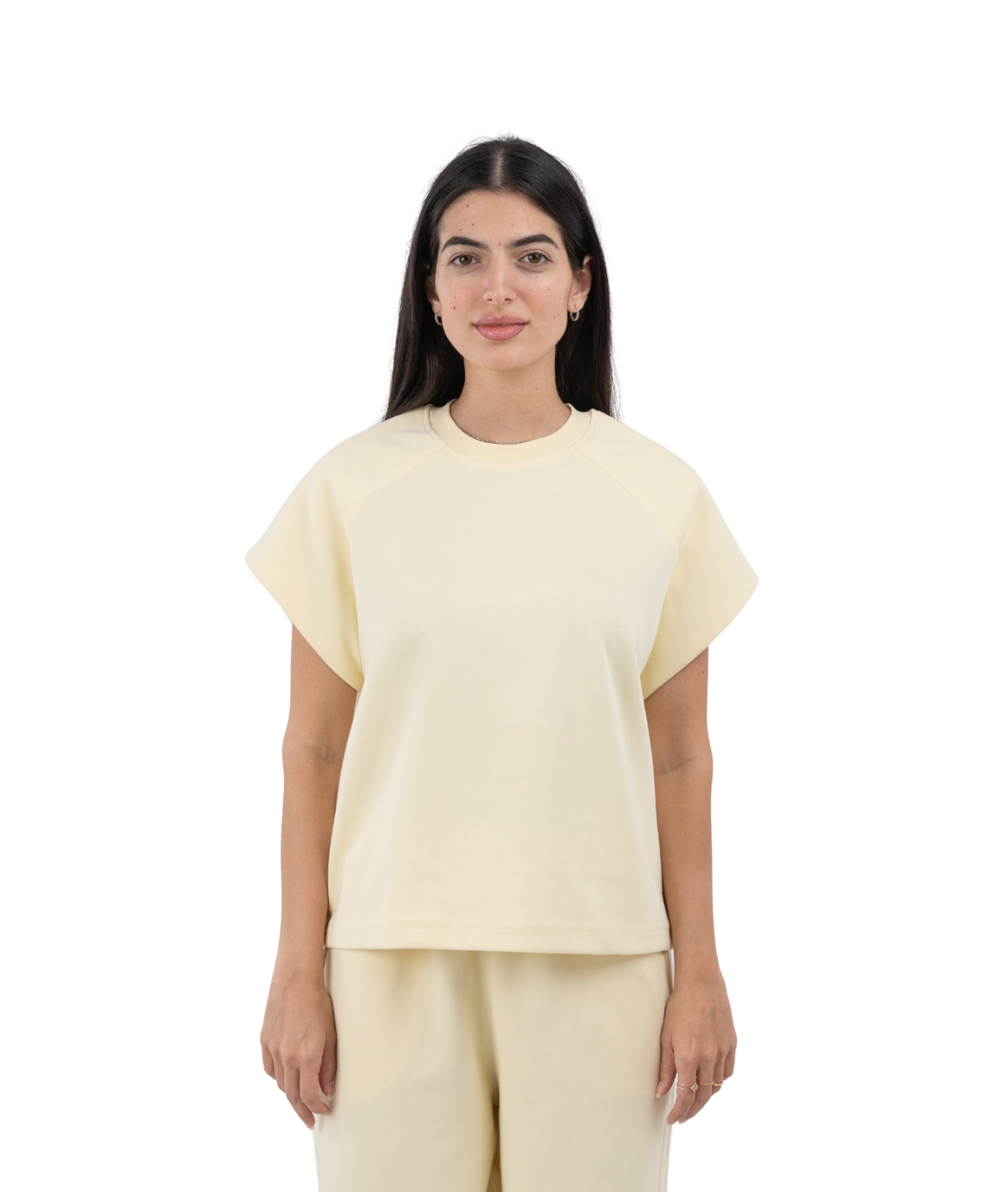 Interlock sleeveless t-shirt